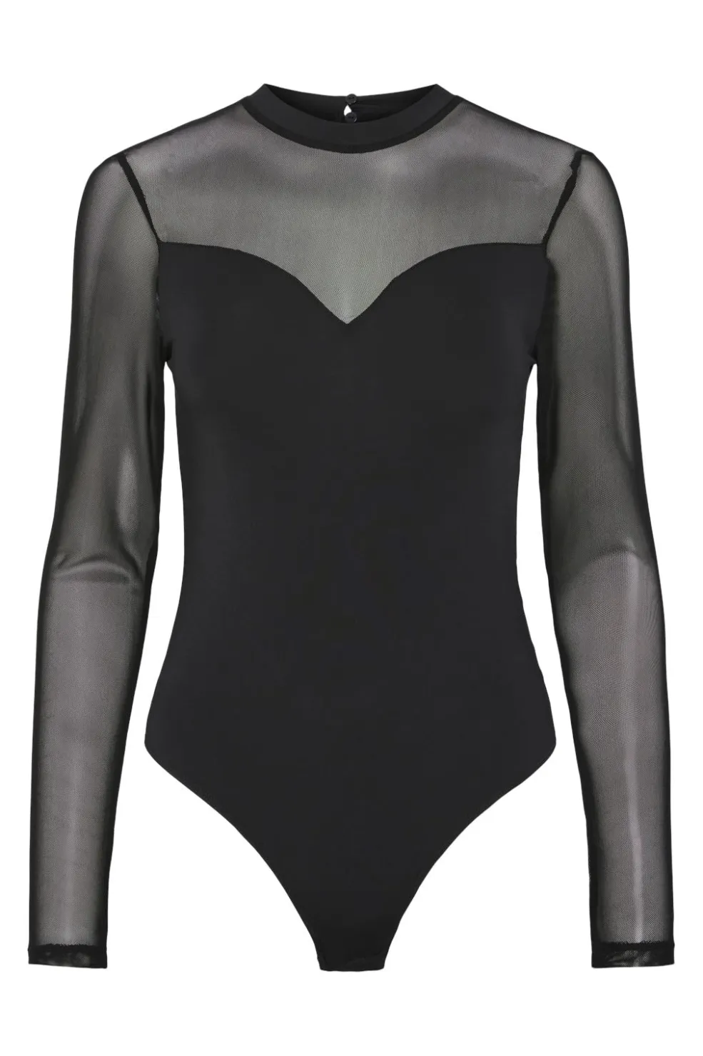 Pieces Pcmilly Ls Mesh Bodystocking< Bluser & Skjorter|Nattøj & Lingeri