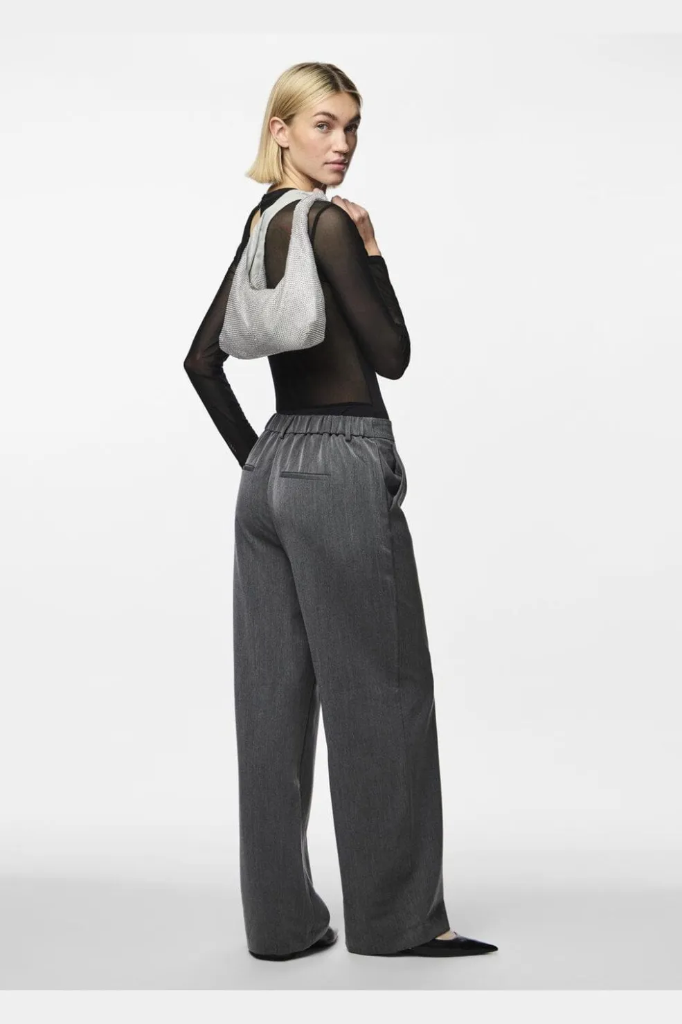 Pieces Pcmilly Ls Mesh Bodystocking< Bluser & Skjorter|Nattøj & Lingeri