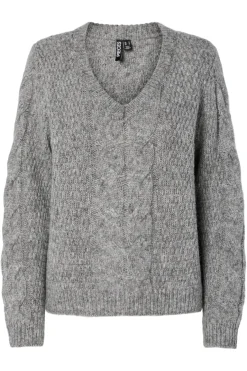 Pieces Pcnina Ls V-Neck Knit< Strik|Bluser & Skjorter