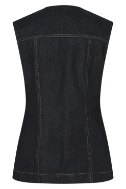 Pieces Pcnua Sl Fitted Denim Vest Fsy< Veste