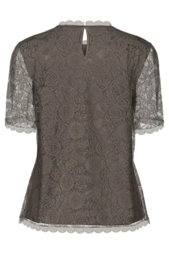 Pieces Pcolline Ss Lace Top< T-Shirts & Toppe