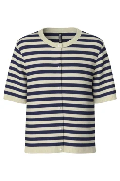 Pcorina Ss Stripe Knit Cardi Pwp*Pieces