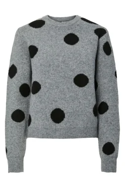 Pieces Pcosla Ls O-Neck Knit Pullover< Strik|Bluser & Skjorter