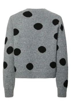 Pieces Pcosla Ls O-Neck Knit Pullover< Strik|Bluser & Skjorter