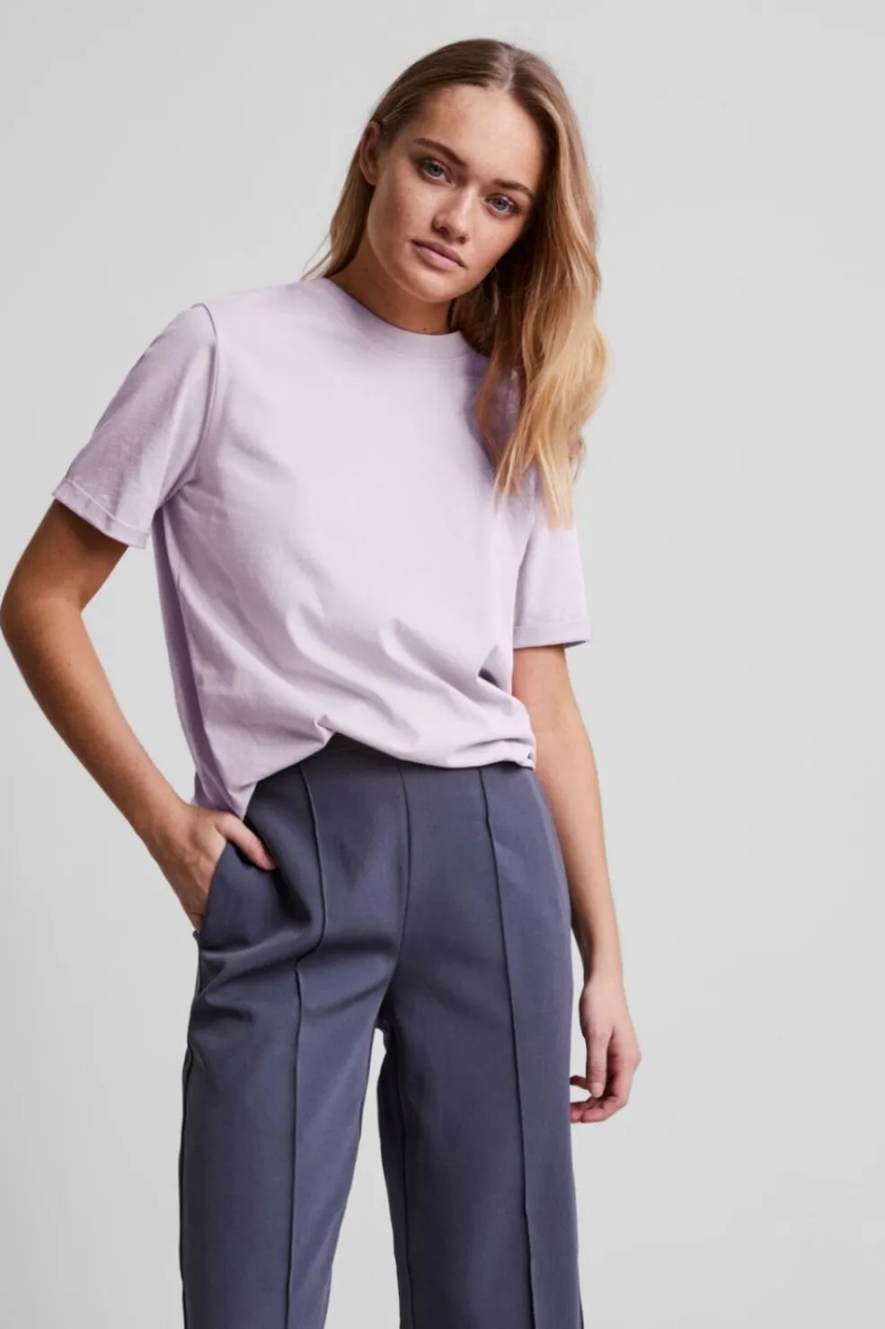 Pcria Ss Fold Up Solid Tee*Pieces Outlet