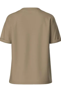 Pieces Pcria Ss Fold Up Solid Tee< T-Shirts & Toppe