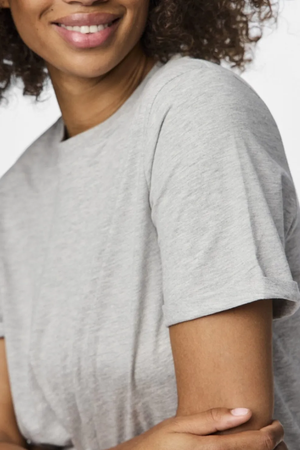 Pcria Ss Fold Up Solid Tee*Pieces Hot