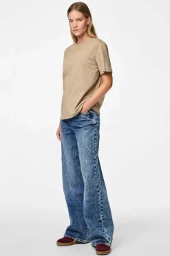 Pieces Pcria Ss Solid Tee< T-Shirts & Toppe