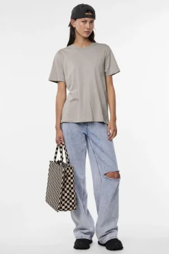 Pcria Ss Solid Tee*Pieces Outlet