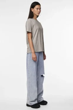 Pcria Ss Solid Tee*Pieces Outlet