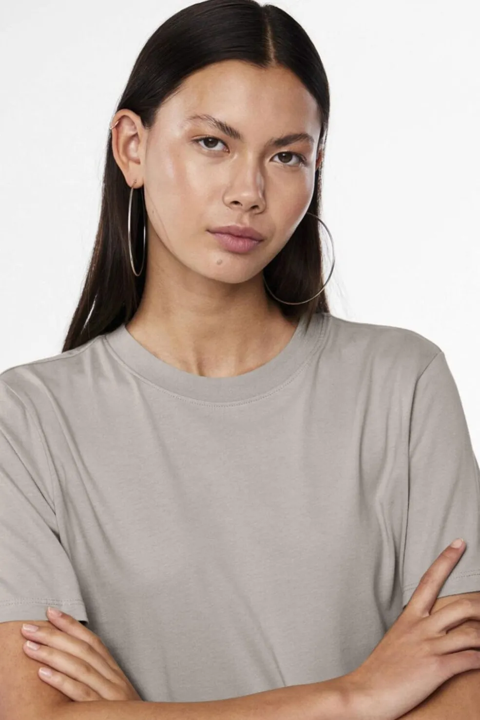 Pcria Ss Solid Tee*Pieces Outlet