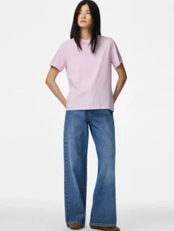 Pcria Ss Solid Tee*Pieces Hot