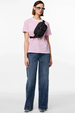 Pieces Pcria Ss Tee Stripes< T-Shirts & Toppe