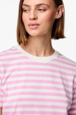 Pieces Pcria Ss Tee Stripes< T-Shirts & Toppe