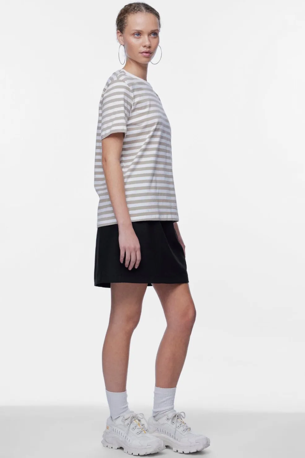 Pieces Pcria Ss Tee Stripes< T-Shirts & Toppe