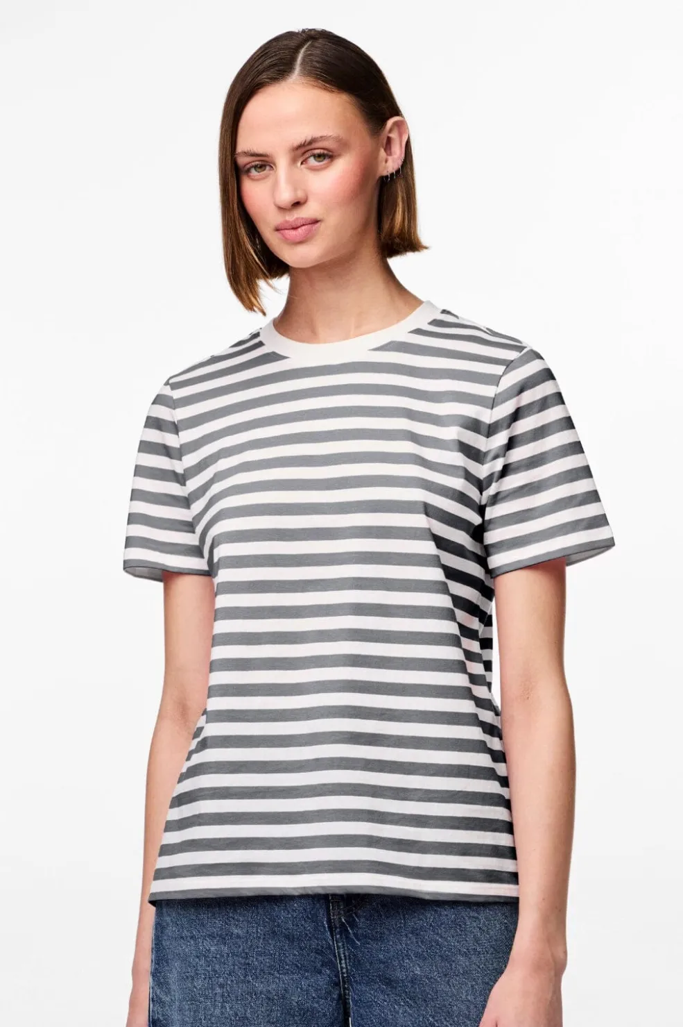 Pcria Ss Tee Stripes*Pieces New