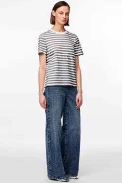 Pcria Ss Tee Stripes*Pieces New