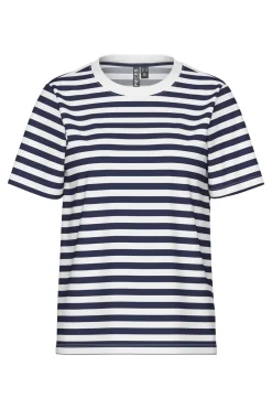Pieces Pcria Ss Tee Stripes< T-Shirts & Toppe