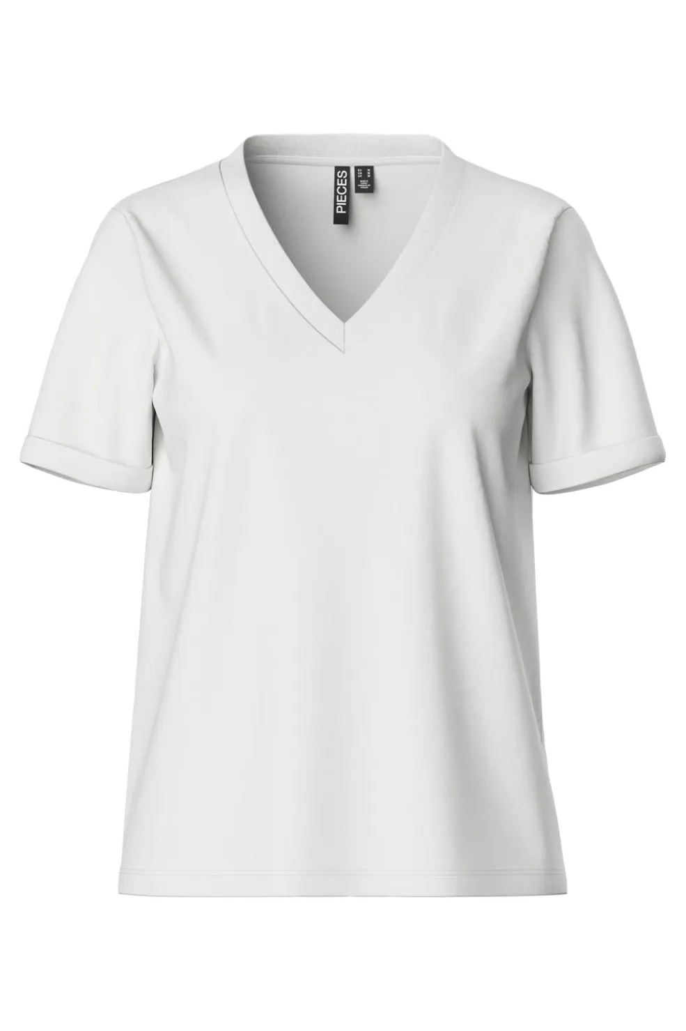 Pieces Pcria Ss V-Neck Solid Tee< T-Shirts & Toppe