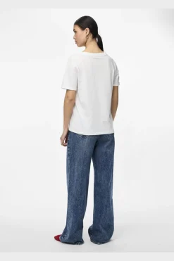 Pieces Pcria Ss V-Neck Solid Tee< T-Shirts & Toppe