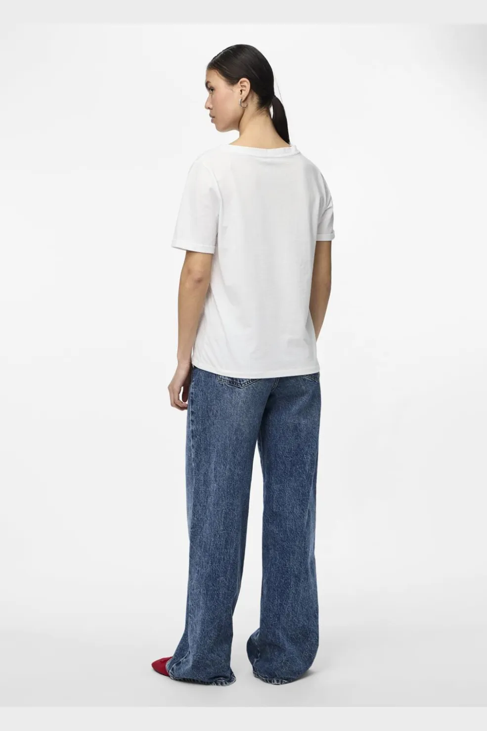 Pieces Pcria Ss V-Neck Solid Tee< T-Shirts & Toppe