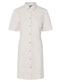 Pcsalume Ss A-Shape Denim Dress*Pieces