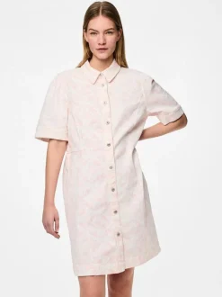 Pcsalume Ss A-Shape Denim Dress*Pieces