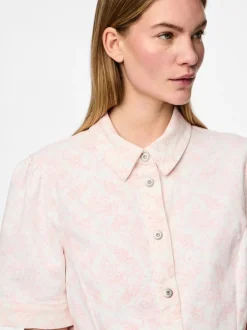 Pcsalume Ss A-Shape Denim Dress*Pieces