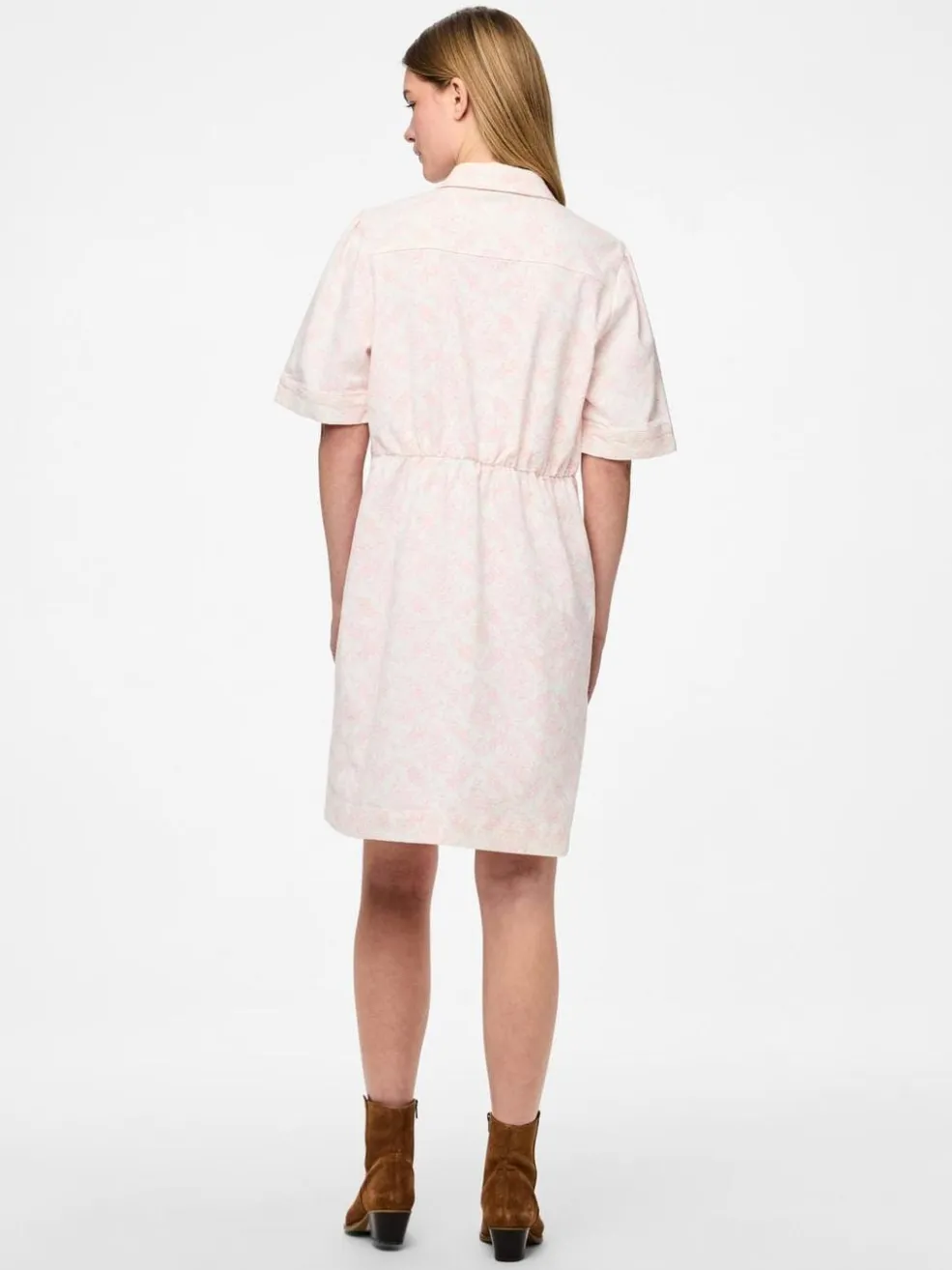 Pcsalume Ss A-Shape Denim Dress*Pieces