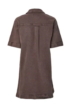 Pieces Pcselma 3/4 Zip Denim Dress Fsy< Kjoler