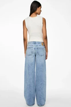 Pieces Pcselma Lw Wide Jeans Lb< Bukser, Jeans & Leggings