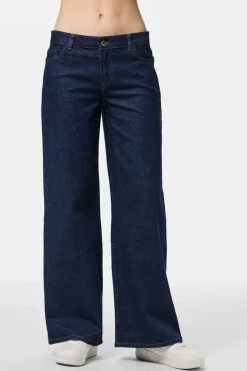 Pieces Pcselma Lw Wide Jeans Rinse< Bukser, Jeans & Leggings