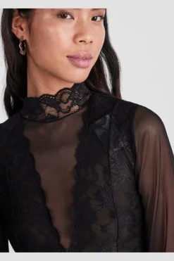 Pcsicca Ls High Neck Bodystocking*Pieces Online