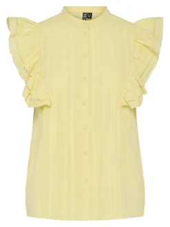 Pieces Pcsikka Sl Shirt Mpa< Bluser & Skjorter|Ammevenligt Tøj