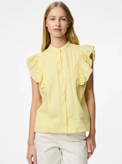 Pieces Pcsikka Sl Shirt Mpa< Bluser & Skjorter|Ammevenligt Tøj