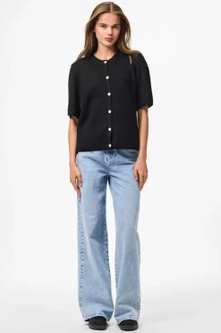 Pieces Pcsilly Ss O-Neck Knit Cardigan< Cardigans|Ammevenligt Tøj