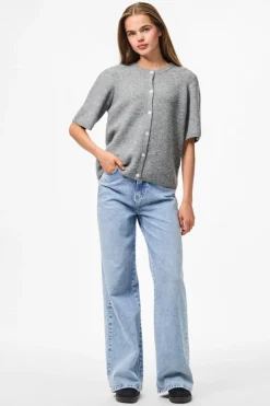 Pcsilly Ss O-Neck Knit Cardigan*Pieces Outlet