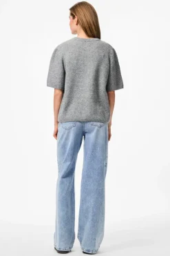 Pcsilly Ss O-Neck Knit Cardigan*Pieces Outlet