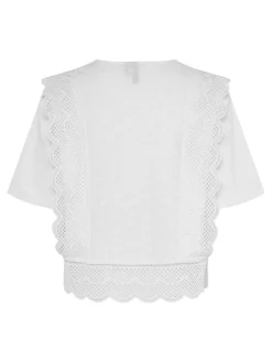 Pieces Pcsiminna Ss Top< T-Shirts & Toppe|Ammevenligt Tøj