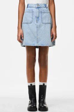 Pcsky Mini Denim Skirt*Pieces Clearance