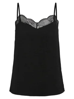 Pieces Pctiffany Strap Lace Top Bc< T-Shirts & Toppe