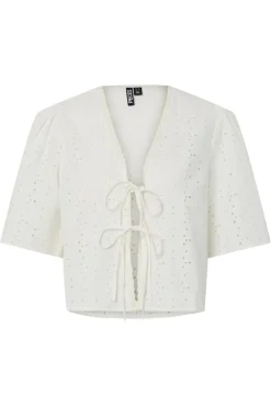 Pctyla 2/4 V-Neck Tie Top Pp*Pieces Best