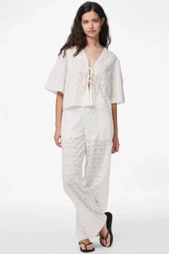 Pctyla 2/4 V-Neck Tie Top Pp*Pieces Best