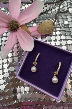 Pearl And Stone Earing*Mellow Moon Online