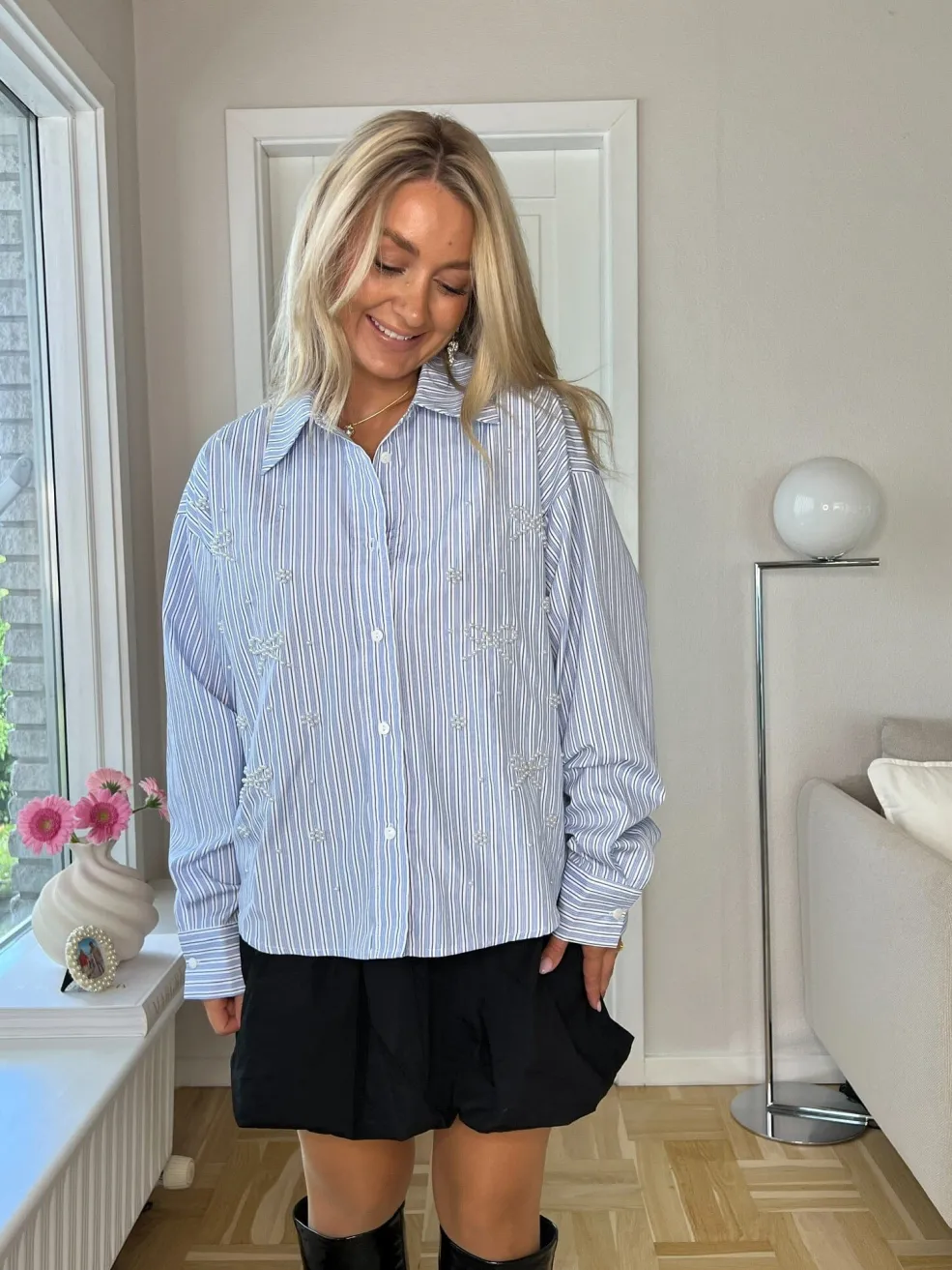 Pearl Bow Shirt 160786C*Dear Molly Discount