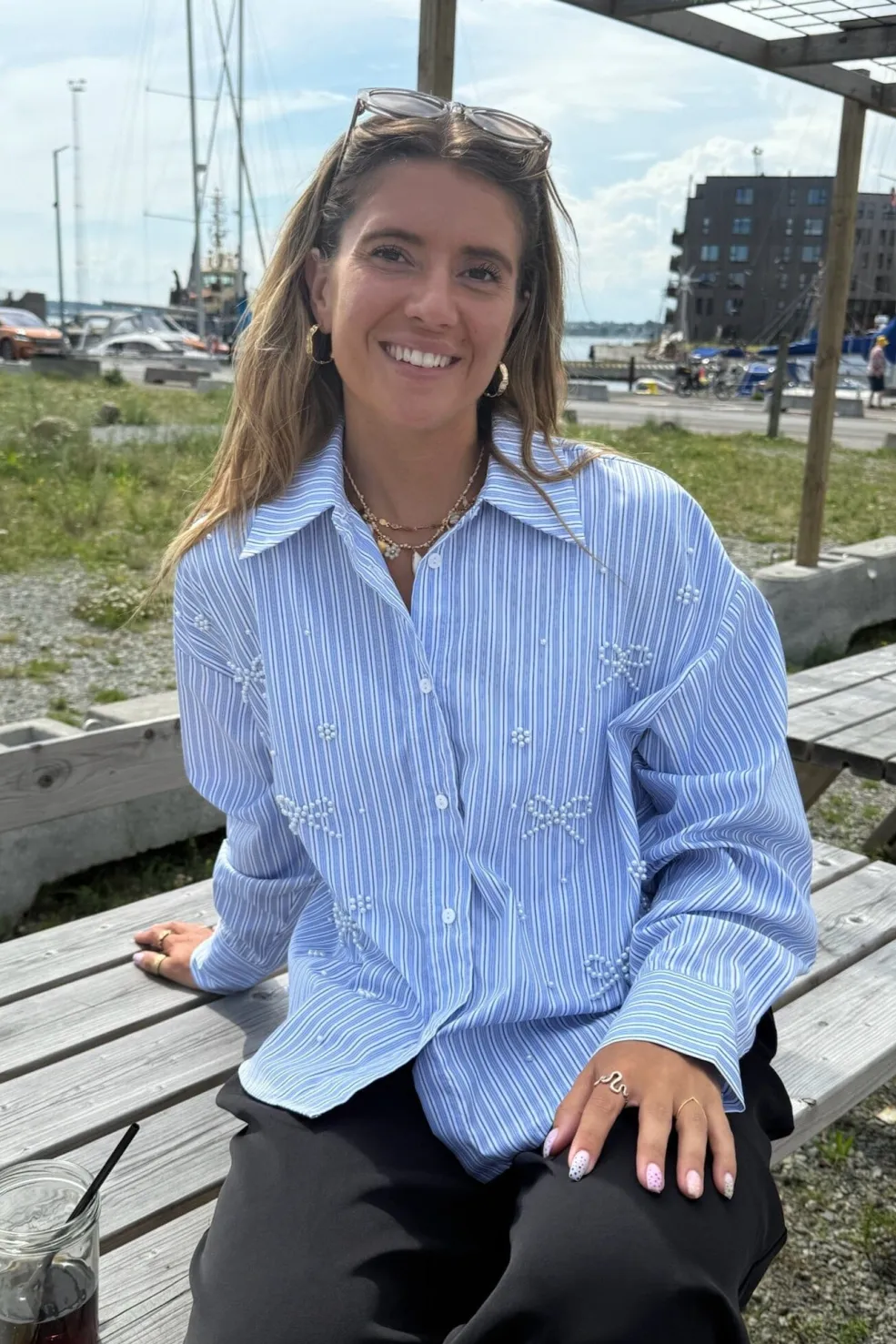 Pearl Bow Shirt 160786C*Dear Molly Discount