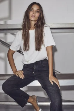 Pearl Bow Tee HL10027*Haute L'Amitié Best