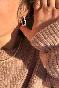 Pearl Ear Hoop*Mellow Moon Best