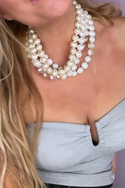 Mellow Moon Pearl Necklace N1612< Halskæder