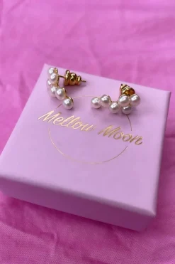 Mellow Moon On Stud< Øreringe